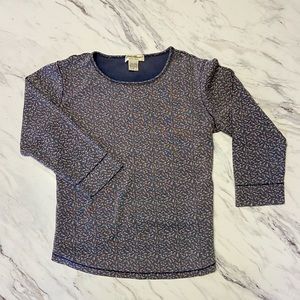 Eddie Bauer 100% cotton Floral Sweatshirt Size Small